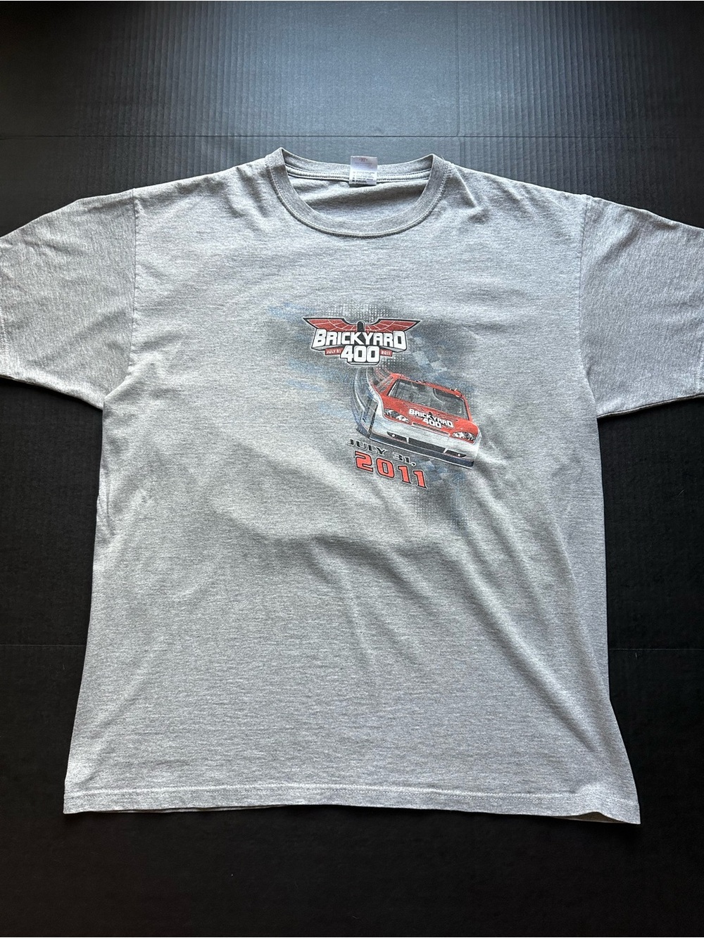 Brickyard 400 2011 NASCAR Grey Graphic Tee - Men XL